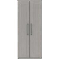 Ethan Double Wardrobe Grey