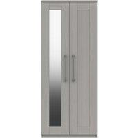 Ethan Double Wardrobe Grey