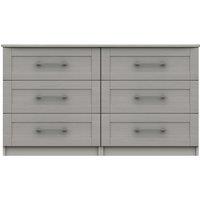 Ethan Wide 6 Drawer Chest Grey