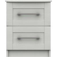 Ethan 2 Drawer Bedside Table White