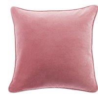 Clara Cotton Velvet Square Cushion Dusky Pink