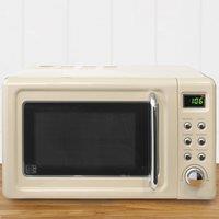 Retro 20L 800W Microwave, Cream Cream