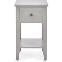 Lynton 1 Drawer Small Bedside Table Grey
