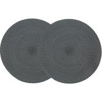 Set of 2 Woven Round Placemats