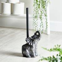 Elephant Toilet Brush Silver