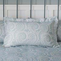 Abigail Blue Textured Oxford Pillowcase