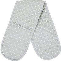 Dotty Grey Double Oven Glove