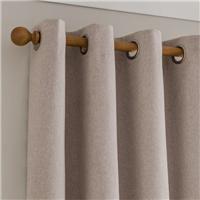 Luna Brushed Blackout Eyelet Curtains