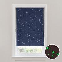 Glow in the Dark Stars Cordless Blackout Roller Blind