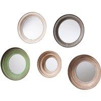 Set of 5 Eldridge Round Wall Mirrors