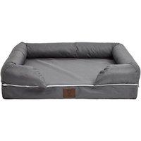 Bunty Grey Waterproof Cosy Couch Dog Bed