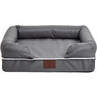 Bunty Grey Waterproof Cosy Couch Dog Bed