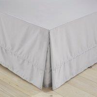 Dorma 500 Thread Count 100% Cotton Sateen Silver Valance Silver