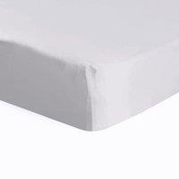 Dorma 500 Thread Count 100% Cotton Sateen Plain Fitted Sheet Silver