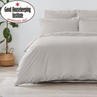 Non Iron Plain Dye Silver Duvet Cover Silver