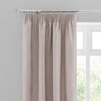 Luna Brushed Blackout Pencil Pleat Curtains