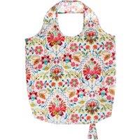 Bountiful Floral Polyester Reusable Shopping Bag Pink