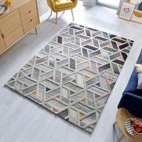 River Geometric Rug