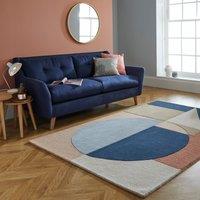 Esre Geometric Abstract Wool Rug