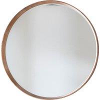 Sutton Round Oak Wall Mirror, 100m Brown