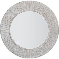 Windsor Round Wall Mirror, 81cm Silver