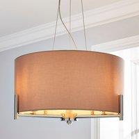 Nora Shade Ceiling Fitting Blush Grey