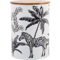 Madagascar Zebra Kitchen Canister