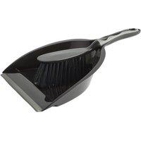 Dunelm Dustpan and Brush Black