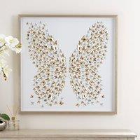 3D Laser Cut Butterfly Framed Print