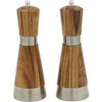 Set of 2 Acacia Salt & Pepper Mills