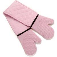 Blush Silicone Double Oven Gloves Blush