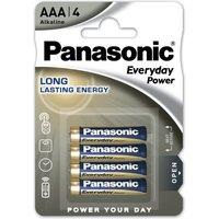 Pack of 4 Panasonic Everyday AAA Batteries