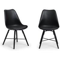 Kari Set of 2 Dining Chairs, Faux Leather