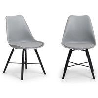 Kari Set of 2 Dining Chairs, Faux Leather