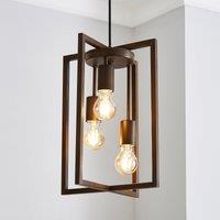 London Industrial 3 Light Pendant Light