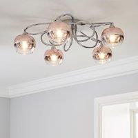 Seychelles 5 Light Flush Ceiling Light