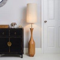 Sala Mango Wood Floor Lamp Brown