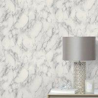 Marble Grey Wallpaper Grey/White