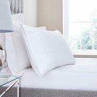 Dorma Egyptian Cotton 400 Thread Count Percale Fitted Sheet White