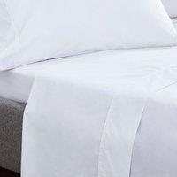 Dorma Egyptian Cotton 400 Thread Count Percale Flat Sheet White