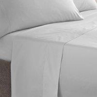 Dorma Egyptian Cotton 400 Thread Count Percale Flat Sheet Grey