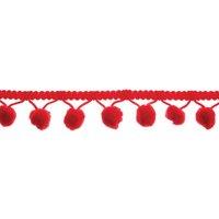 Red Hanging Pom Poms