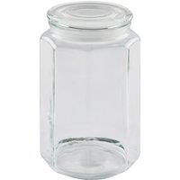 Hexagonal Glass Jar