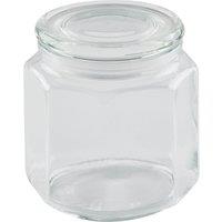 Hexagonal Glass Jar