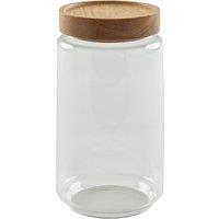 Glass Jar with Acacia Lid