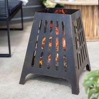 Anubis Steel Fire Basket Grey