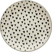 Global Grey Stoneware Side Plate Grey and White