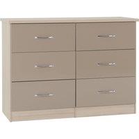 Nevada 6 Drawer Chest Cream