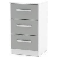 Lynx 3 Drawer Bedside Table