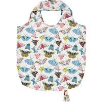Butterfly House Packable Bag White, Blue and Yellow
